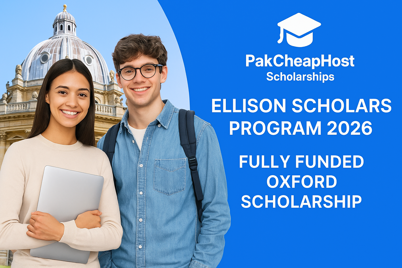 Ellison Scholars Program 2026 in the UK – Fully Funded Oxford Scholarship