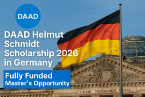 DAAD Helmut Schmidt Scholarship 2026 in Germany – Fully Funded Master’s Opportunity